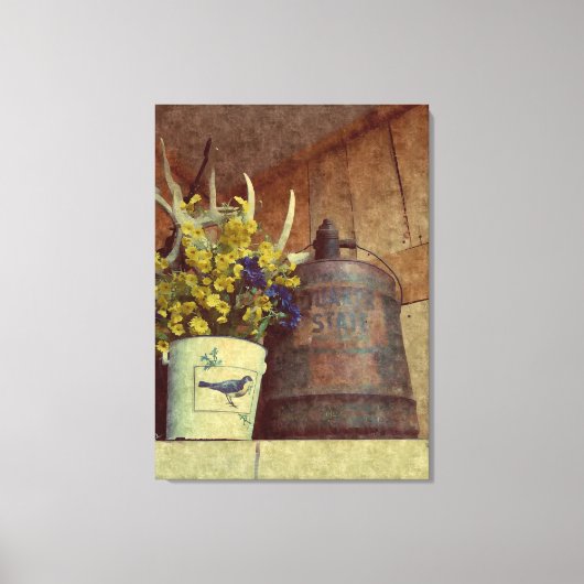 Vintage Gasdose Leinwanddruck (Vorderseite)