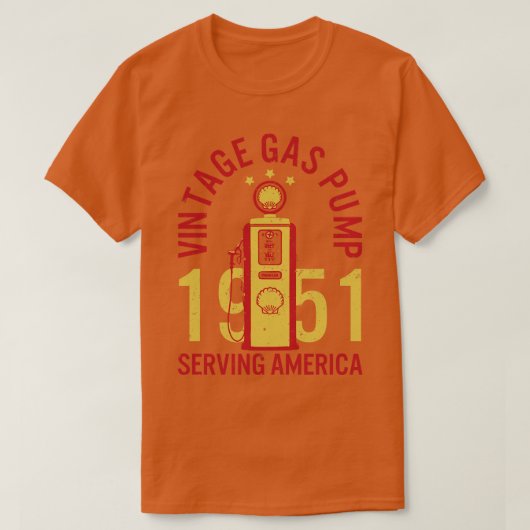 Vintage Gaspumpe T-Shirt (Design vorne)