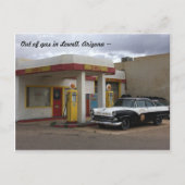 Vintage Gasstation Arizona Postkarte (Vorderseite)