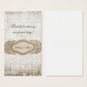 Vintage Gastgeschenk Hochzeit (Vorne & Hinten)