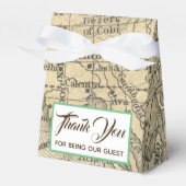 Vintage Gastgeschenk Hochzeit Geschenkschachtel (Vorderseite)