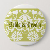 Vintage Gastgeschenke Hochzeiten Button (Vorderseite)