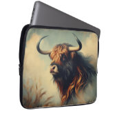 Vintage Gaur Rahmen Laptopschutzhülle (Vorne Rechts)