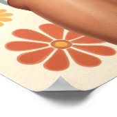 Vintage Gay Flower Power Poster (Ecke)