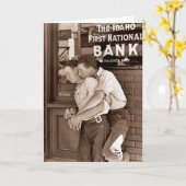 Vintage Gays Karte (Gelbe Blume)