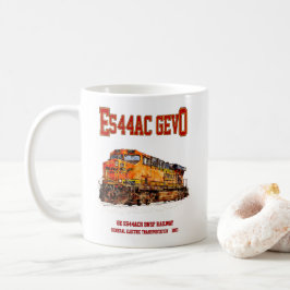 Vintage GE ES44AC GEVO Diesel Lokomotive Kaffeetasse