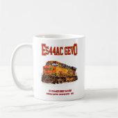 Vintage GE ES44AC GEVO Diesel Lokomotive Kaffeetasse (Links)