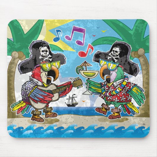 Vintage, gealterte, bunte mousepad (Vorne)