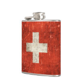 Vintage gealterte und verkratzte Flagge von der Flachmann (Links)