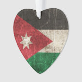 Vintage gealterte und verkratzte Flagge von Ornament (Vorderseite)