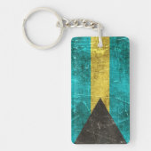 Vintage gealterte und verkratzte Flagge von Schlüsselanhänger (Vorderseite)