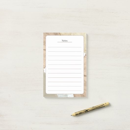 Vintage gealtertes Papier Scrapbook Notizen (Auf Schreibtisch)