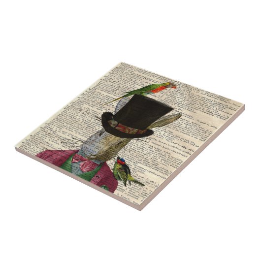 Vintage geänderte fliese (Seite)