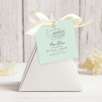 Vintage geätzte Blumenpastete Save the Date