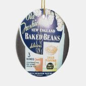 Vintage gebackene Bohnen Keramik Ornament (Rechts)