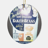 Vintage gebackene Bohnen Keramik Ornament (Links)