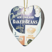 Vintage gebackene Bohnen Keramikornament (Links)