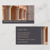 Vintage Gebäude-Geschäfts-Karte Visitenkarte (Vorne/Hinten)