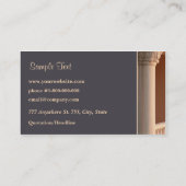 Vintage Gebäude-Geschäfts-Karte Visitenkarte (Rückseite)