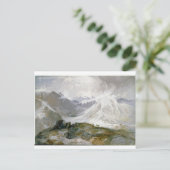 Vintage Gebirgsillustrations-Postkarte Postkarte (Stehend Vorderseite)