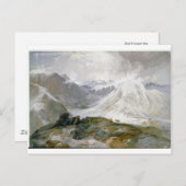 Vintage Gebirgsillustrations-Postkarte Postkarte (Vorne/Hinten)