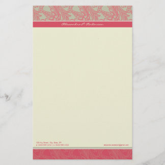 Vintage Geblüht Rose - Maßgeschneiderte Stationery Briefpapier