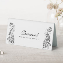 Vintage, Geblüht Schwarze Monogramm-Hochzeit vorbe