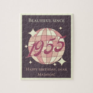 Vintage, geboren 1955 69. 70. Geburtstag Puzzle