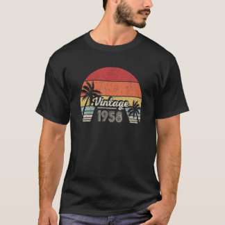 Vintage Geboren 1958 64. Geburtstag 64 Jahre alt T-Shirt