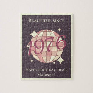 Vintage, geboren 1976, 50. Geburtstag Puzzle