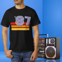 Vintage Geboren 1987 Retro-Streifen 40. Geburtstag