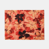 Vintage gebrannte Blumenorange Fußmatte (Vorderseite)