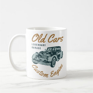 Vintage Gebrauchtwagenmarke Motor Kaffeetasse