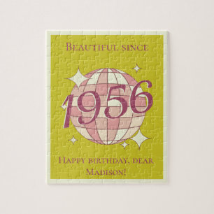Vintage Geburt 1956 70. Geburtstagsgeschenk Jigsaw Puzzle