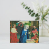 Vintage Geburt Jesu Postkarte (Stehend Vorderseite)