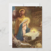 Vintage Geburt, Weihnachts-Party Einladung (Vorderseite)