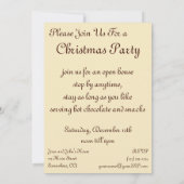 Vintage Geburt, Weihnachts-Party Einladung (Rückseite)