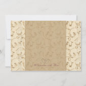 Vintage Geburtsankündigung wirbeln Ankündigung (Rückseite)