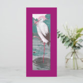 Vintage Geburtserklärung mit Stork (Stehend Vorderseite)