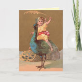 Vintage Geburtskarte Karte (Vorderseite)