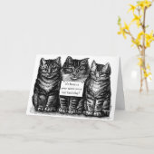 Vintage Geburtskarte Karte (Gelbe Blume)