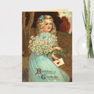 Vintage Geburtskarte Karte