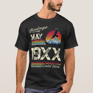 Vintage-Geburtsmonats- und Jahres-Shirt – Benutzer T-Shirt