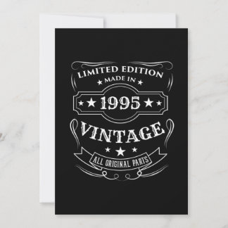 Vintage Geburtstag Geschenk Limited Edition 1995 Einladung