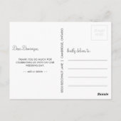 Vintage Geburtstage und Blume Danke, Postcard Postkarte (Rückseite)