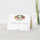 Vintage Geburtstags-Blumen Karte (Rückseite)