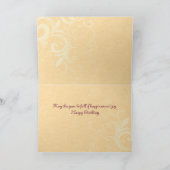 Vintage Geburtstags-Blumen Karte (Innenseite)