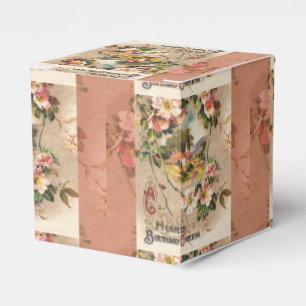 Vintage Geburtstags-Blumen-Landhaus im viktorianis Geschenkschachtel