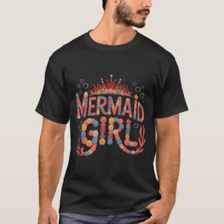 Vintage-Geburtstags-Meerjungfrau-Mädchen landet Me T-Shirt