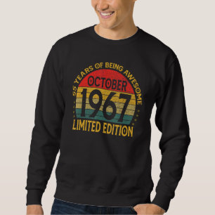 Vintage Geburtstagsdekoration Oktober 1967 Sweatshirt